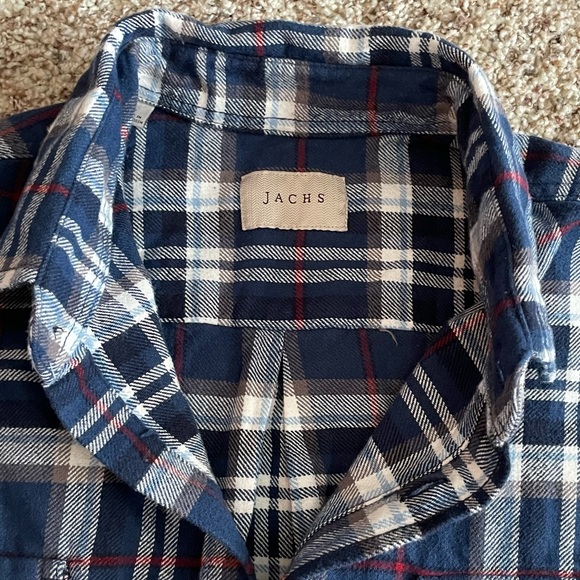 NWOT Men’s JACHS Plaid Flannel Shacket, Large - Picture 11 of 11